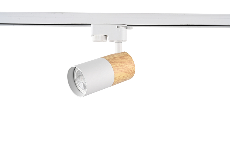 Spot s GU10, površinski ugrađen, s jednom glavom, zamjenjiv izvor svjetla; drveni uzorak; pogodna za hodnik, blagovaonu, dnevni boravak i garderobu; minimalističko podesivi downlight.
