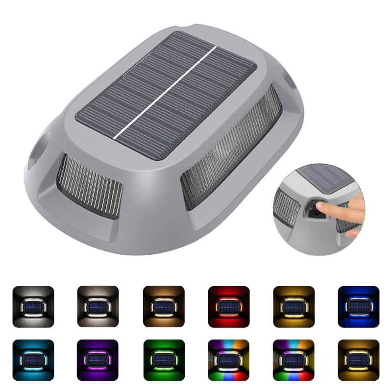 Solarne podzemne vanjske lampe za stepenice, dvorište i vrt – dekorativno osvjetljenje staza i palube, vodootporno