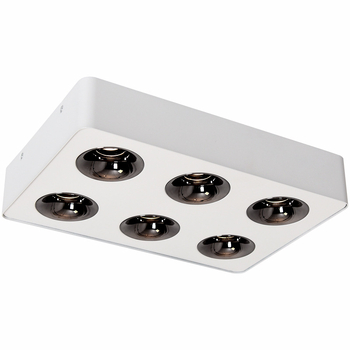 Minimalistički ultra-tanki površinski montirani downlight sa šest glava, anti-blještav COB LED osvjetljenje za dnevni boravak i spavaću sobu.