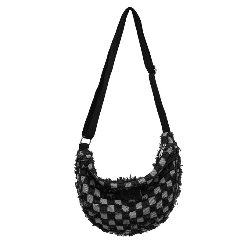 Ženska traper torba Chi Quan, 2024 nova moda, umjetnički retro dumpling torba, svakodnevna crossbody torba
