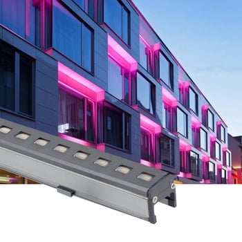 RGB vonkajšie umývacie svetlo na steny, 12W, 24V, IP65, hliníkové puzdro, 800 lm, 1800–6000K