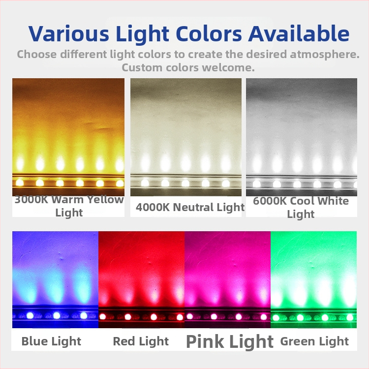 LED fasádne svetlo pre vonkajšie použitie, vodotesné 24V, RGB alebo monochromatické, pre budovy a mosty