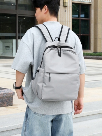 Unisex ranac za školu i putovanja, vodootporan Oxford materijal, kapacitet 20–35 L, gradski minimalistički stil, za 14-inčni prijenosnik