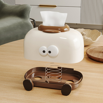 Slatka kutija za maramice, plastična, kremasti dizajn, karikatura, za dnevni boravak, spavaću sobu i blagovaonicu