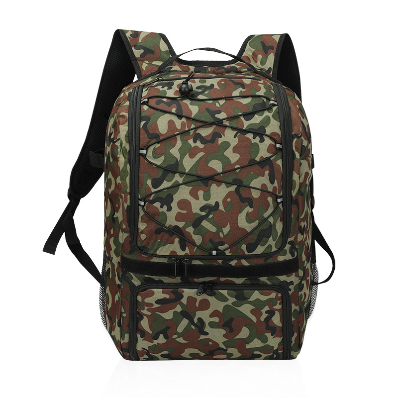 Novi veliki kapacitni vanjski vodootporni ruksak s kamuflažnim uzorkom, 50×32×20 cm, pretinac za 10-inčni laptop, unisex za planinarenje