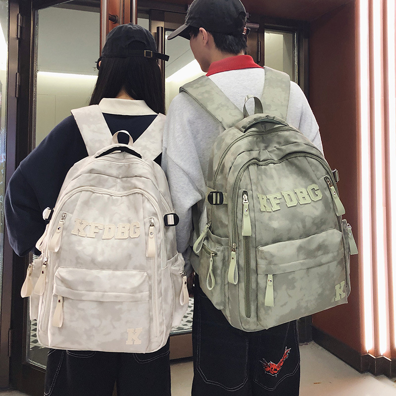 Unisex nylon ruksak velikog kapaciteta, lagan i svestran, gradski jednostavan stil, za učenike srednje škole i gimnazije