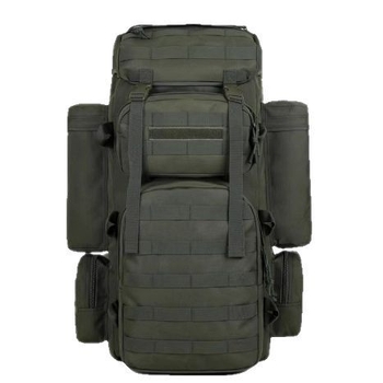 Vanjski taktički ruksak od Oxford platna, vodootporan i otporan na habanje, velika kapacitet 56–75 L, dimenzije 70×35×28 cm, unisex, za planinarenje i alpinizam