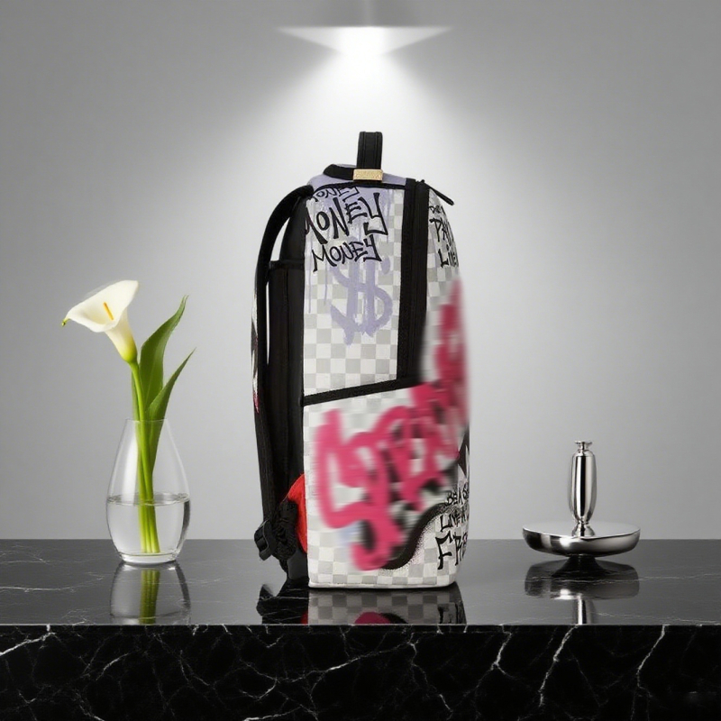 Ruksak Shark Mouth Graffiti – ulični stil, unisex, Oxford platno, 20–35 L, za 12-inčni prijenosnik
