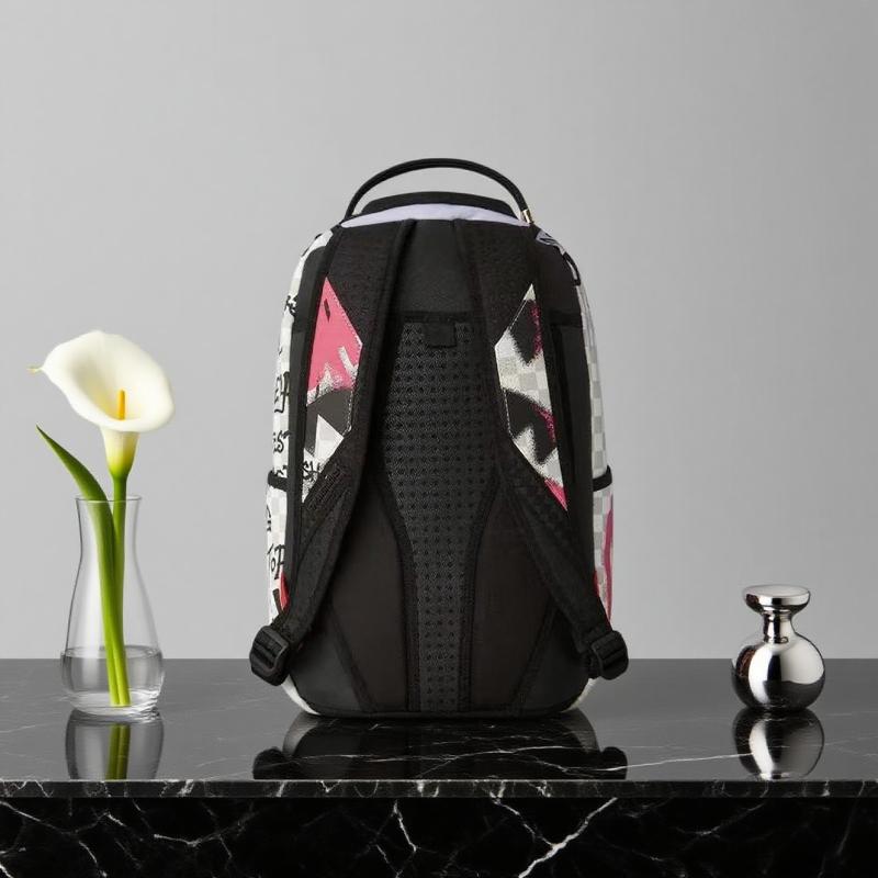 Ruksak Shark Mouth Graffiti – ulični stil, unisex, Oxford platno, 20–35 L, za 12-inčni prijenosnik