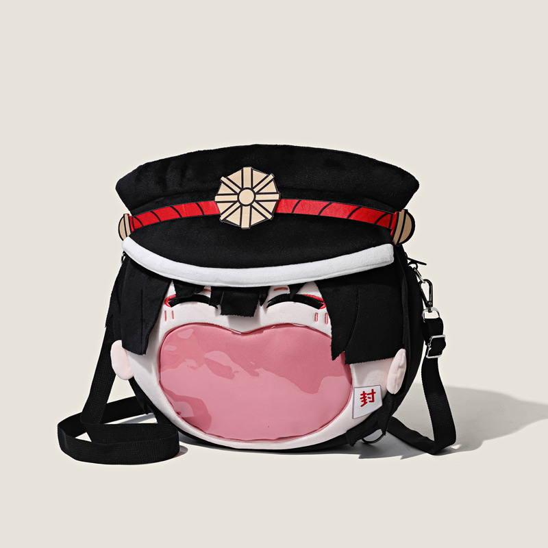 Toilet-Bound Hanako-kun plišana crossbody torba, 2D anime stil