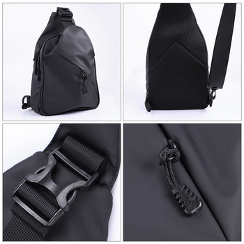 Muška minimalistička crossbody torba za poslovnu i svakodnevnu upotrebu, jednobojna PU koža