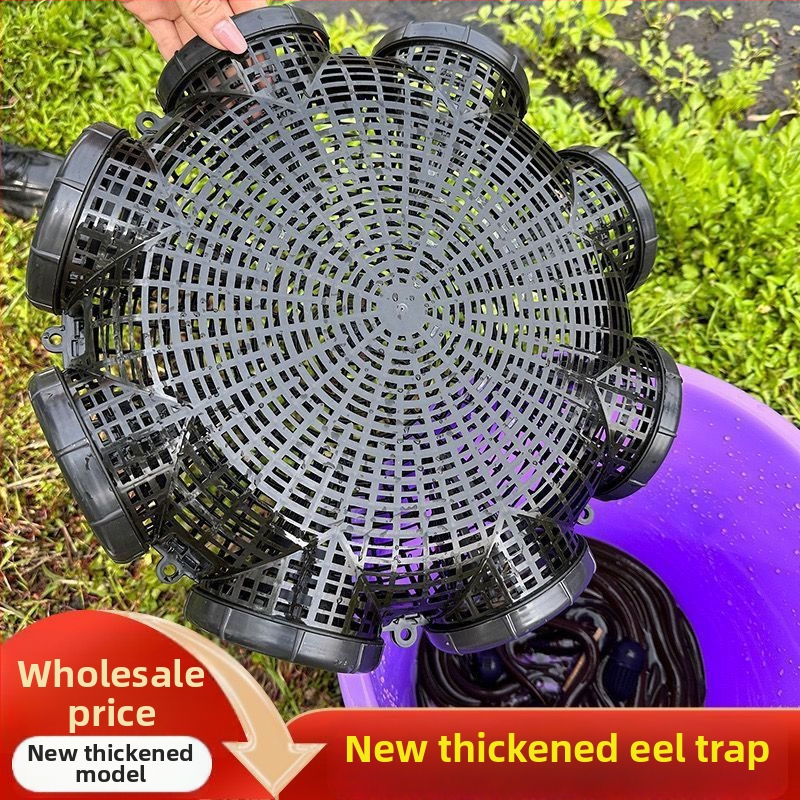 Kavez za eel s osam rupa, debeli plastični kavez za hvatanje, kavez za škamp, obrnuti brkovi, posebna kavez za swamp eel (Monopterus albus)