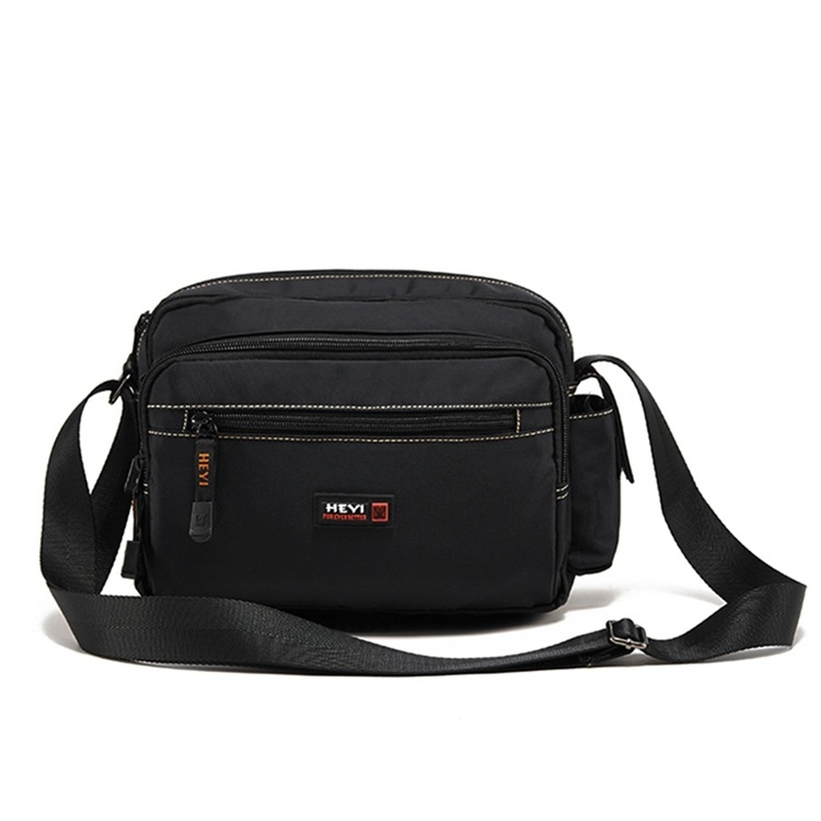 HEYI muška torba od najlona crossbody, jednostavan dizajn, više pretinaca, lagana za svakodnevnu upotrebu i putovanja, pogodno za 8-inčni prijenosnik