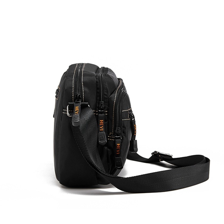 HEYI muška torba od najlona crossbody, jednostavan dizajn, više pretinaca, lagana za svakodnevnu upotrebu i putovanja, pogodno za 8-inčni prijenosnik