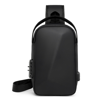 Muška prsna torbica s premium dojmom, prilagodljiv logotip, tvrda kućišta, crossbody remen, vodootporna, sportska i za vožnju bicikla, pogodno za 9-inčni prijenosnik