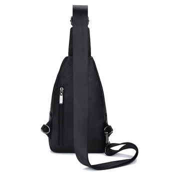 Muška torbica preko prsa od kože prvog sloja – lagana, stilna, minimalistički dizajn, crossbody