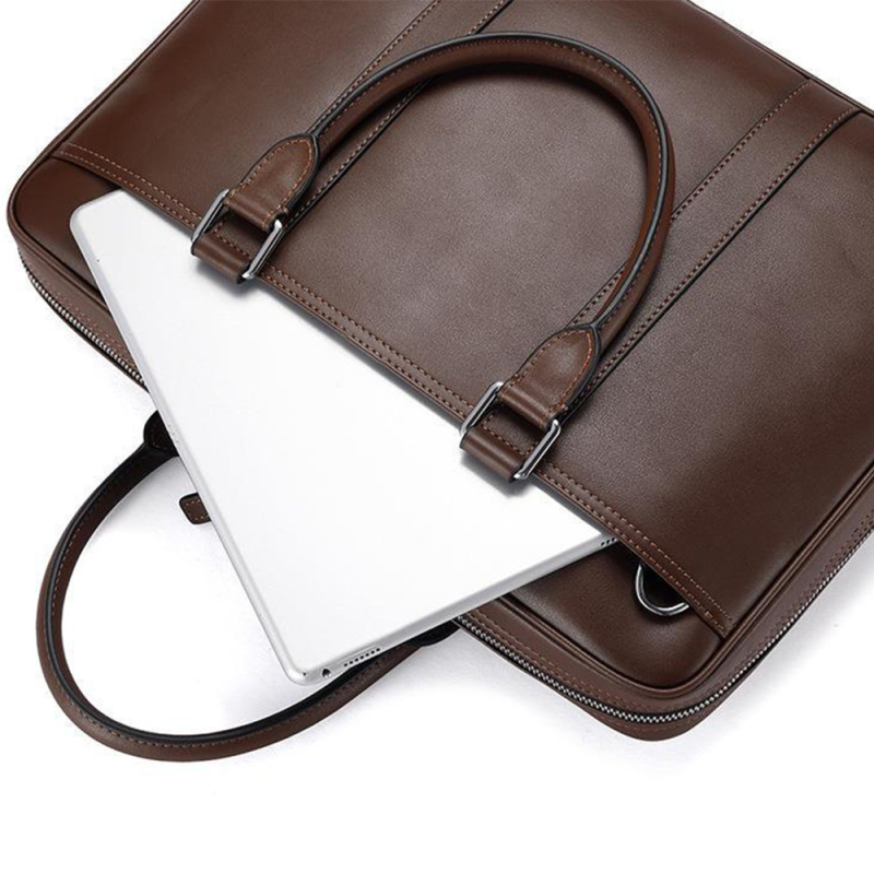 Torba od prave kože s vlastitim logom, muška casual torba velike kapacitete, preko ramena ili crossbody