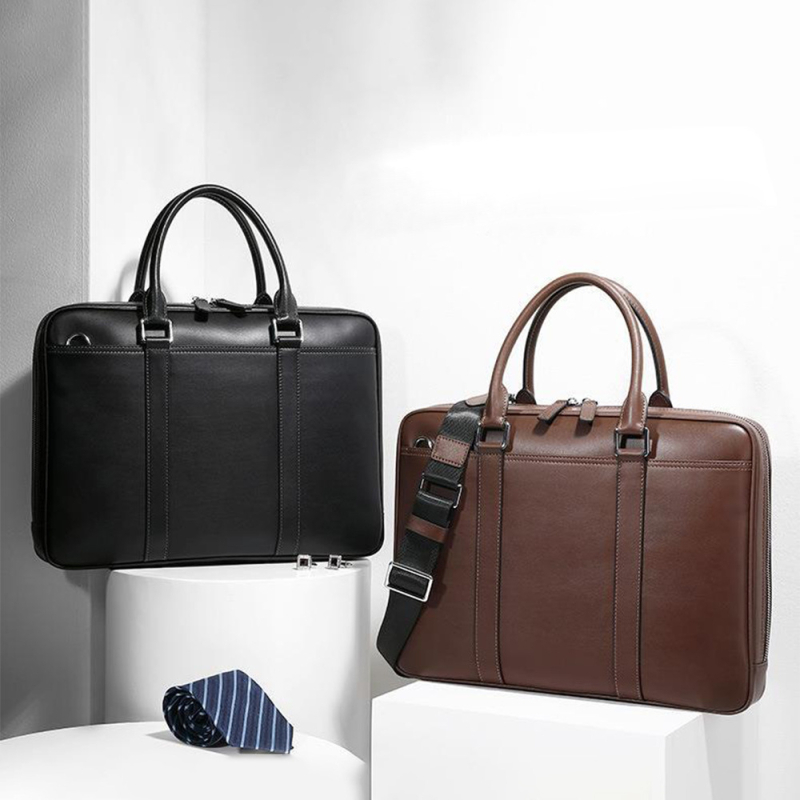 Torba od prave kože s vlastitim logom, muška casual torba velike kapacitete, preko ramena ili crossbody