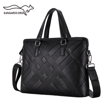 Muška torba od prave kože, horizontalna, crossbody, poslovno- casual stil, koža prvog sloja, reljefna tekstura