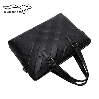 Muška torba od prave kože, horizontalna, crossbody, poslovno- casual stil, koža prvog sloja, reljefna tekstura
