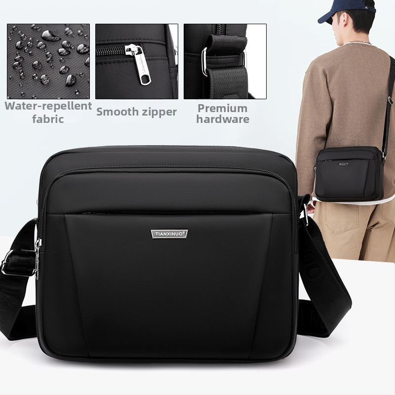 Muška vodootporna horizontalna crossbody torba za outdoor putovanja, ležerni poslovni stil za rame