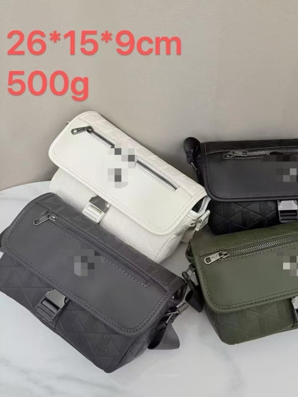 Muška crossbody torba za poslovno putovanje, otporna na habanje, vodootporna, s preklopom, klasičan gradski dizajn