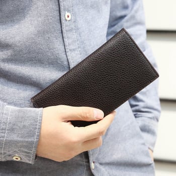 Muški dugi kožni novčanik i držač kartica – elegantna ručna torba za posao