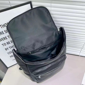 Muški ruksak od prave kože, velikog kapaciteta, koža gornjeg sloja, višestruki pretinci, pogodan za ležerna putovanja, može primiti 16-inčni laptop