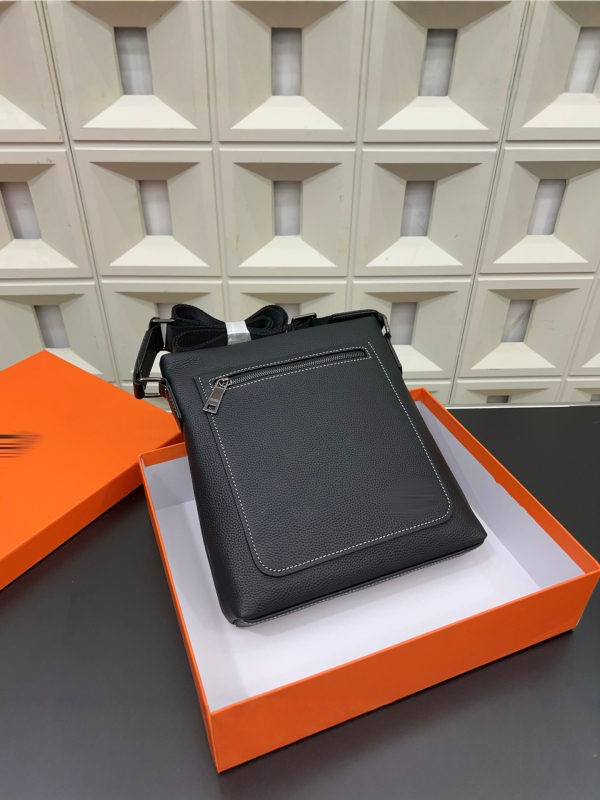 H Messenger torba, koža krava, muška torba preko ramena, poslovno-casual stil, crossbody torba, vodootporna, otporna na habanje, minimalistička torba za dnevne gradske potrebe