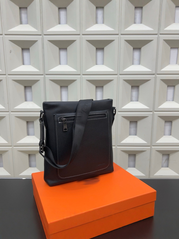 H Messenger torba, koža krava, muška torba preko ramena, poslovno-casual stil, crossbody torba, vodootporna, otporna na habanje, minimalistička torba za dnevne gradske potrebe