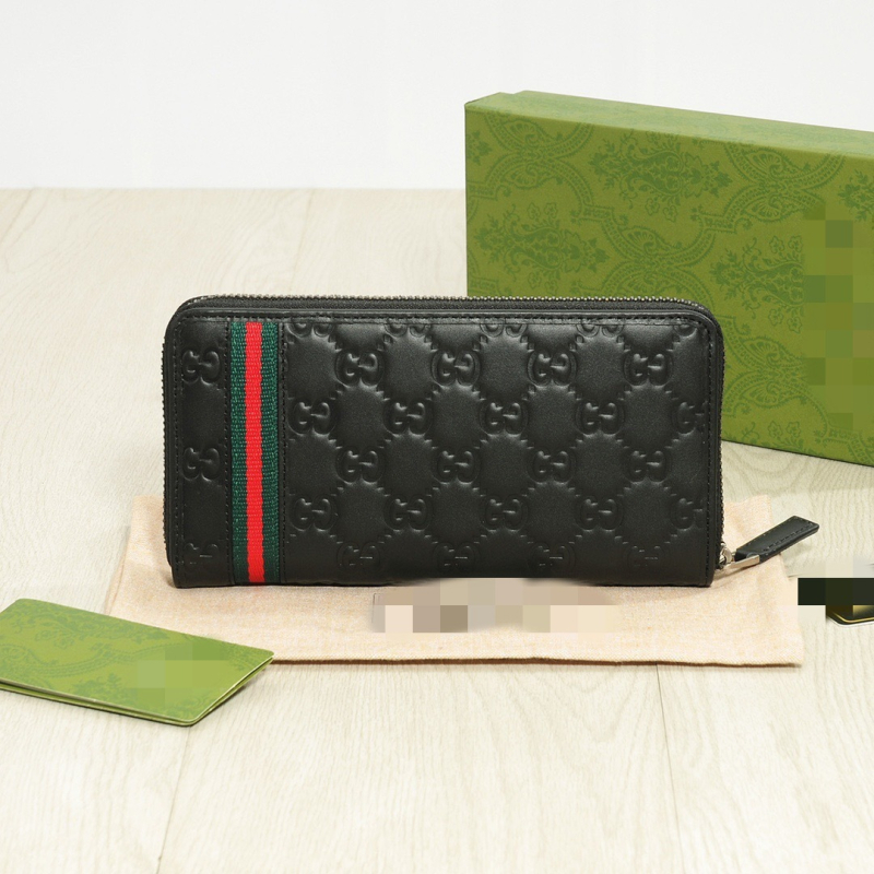 Unisex bi-fold novčanik s otiskom tekstilne trake i šarenih pruga - G60223