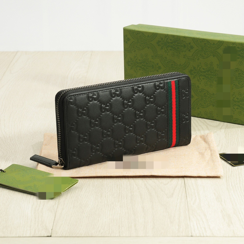 Unisex bi-fold novčanik s otiskom tekstilne trake i šarenih pruga - G60223