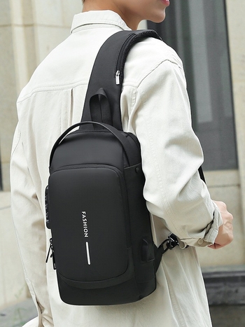 Muška torba za prsa, casual crossbody s zaključavanjem na lozinku, 9-inčni prijenosnik