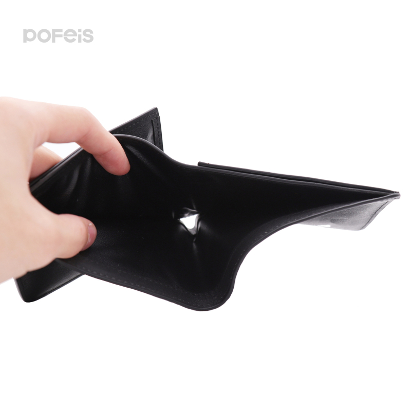 Vrhunski muški poklon novčanik, bi-fold od meke teleće kože s podignutim logotipom
