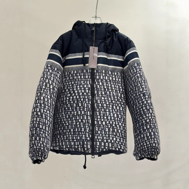 Nanyou debeli jesensko-zimski kaput s monogramnim printom, punjenje od pamuka, udoban kroj, za žene i muškarce