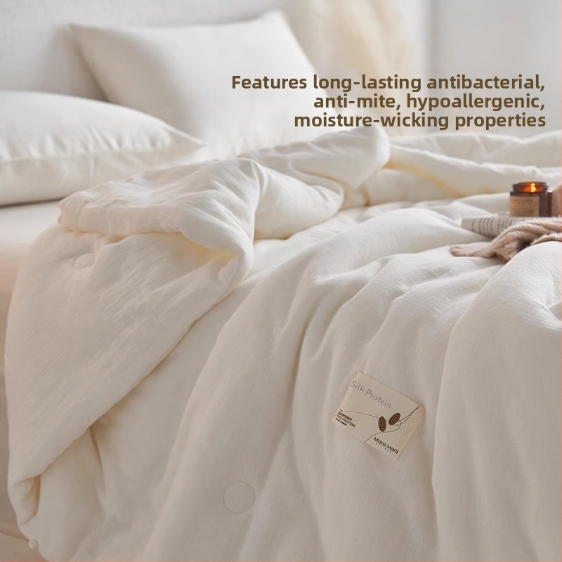Jadro periny s 100% bavlnou a 20% proteínu hodvábu, jemné teplo na jar a jeseň, chlad pre leto, hrubé na zimu, delená prikrývka, výplň hodváb mulberry, twill tkanina, 3–3,5 kg