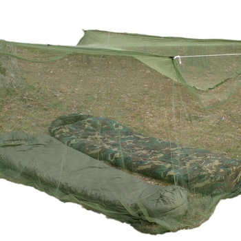 Vanjski jednoposteljni sklopivi krevet s mrežom protiv komaraca, vojnozelena, za putovanja, dimenzije 200×90×180 cm