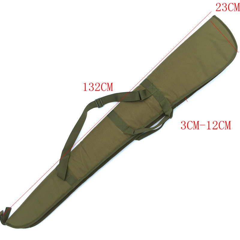 Torba preko ramena u vojnom izgledu, višenamjenska, duga 132 cm, otporna na udarce, za sport i ribolov