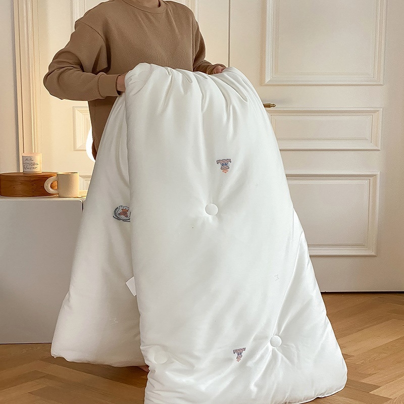 Κουβέρτα με κέντημα αρκούδας, Jacquard από Tencel βαμβάκι, γέμισμα από μίγμα ινών; μαλακή τετρά εποχική κουβέρτα για φθινόπωρο-χειμώνα.