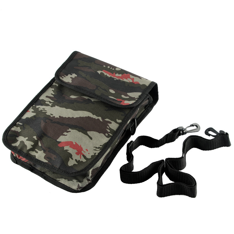 Vanjska maskirna crossbody torba, velika kapaciteta, dvostruka platnena torba za ribolovne alate i dodatke za lopatu