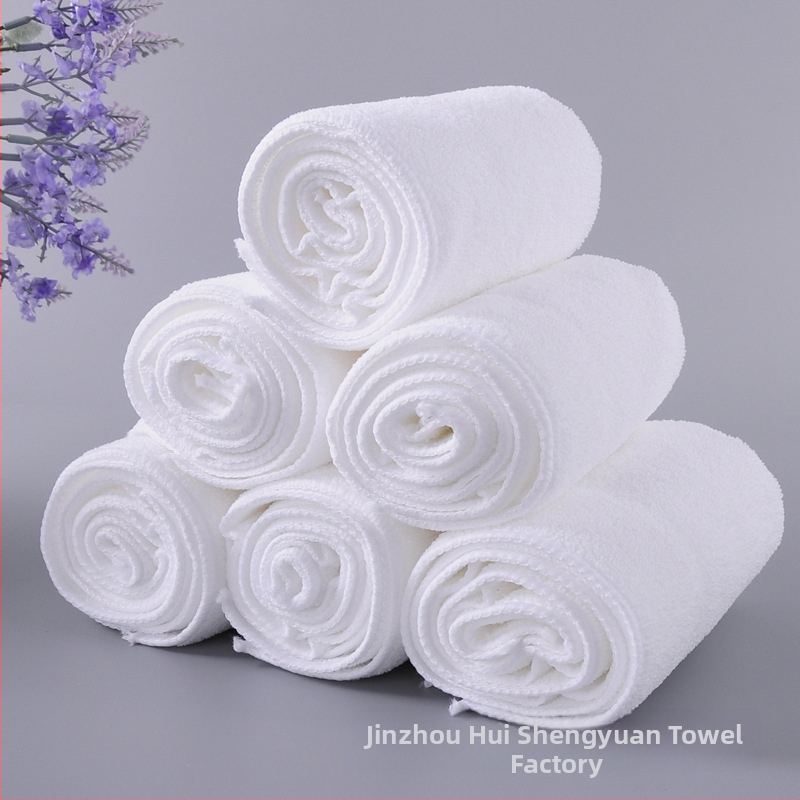 Hotelová utierka z mikrovlákna z polyesteru, 30×70 cm, 300 g/m², savá, s potlačeným logom