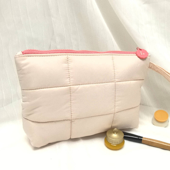 Pintai poliészter kozmetikai táska, egyszínű Macaron clutch, 2025-őszi-téli