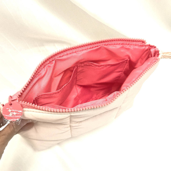 Pintai poliészter kozmetikai táska, egyszínű Macaron clutch, 2025-őszi-téli
