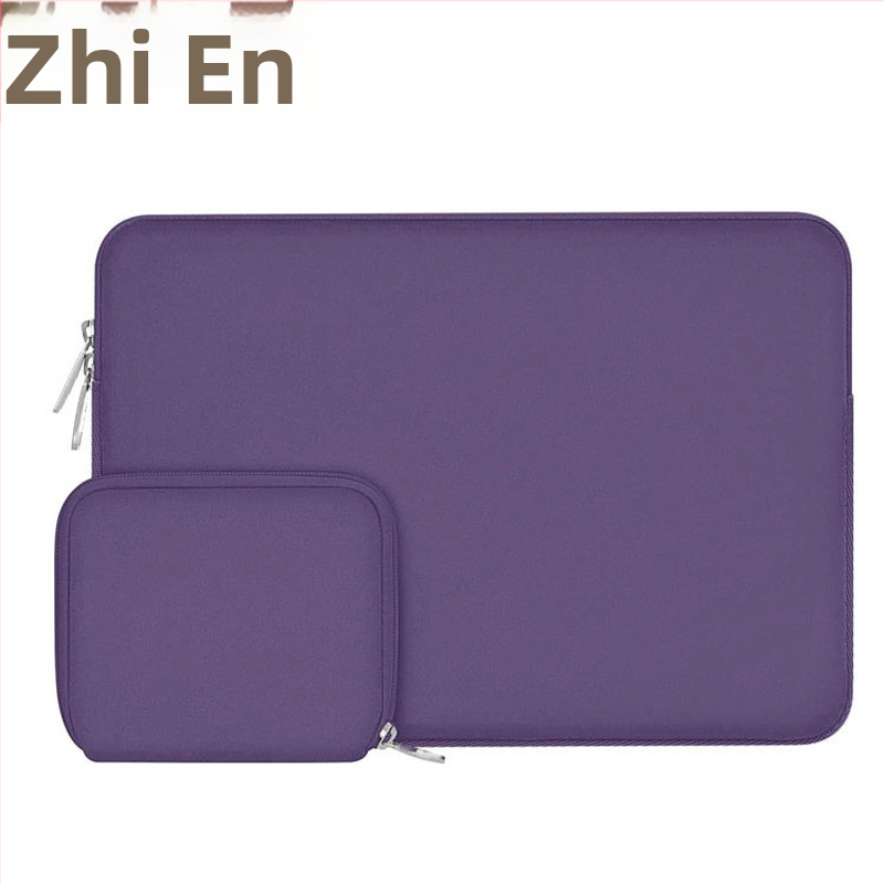 Prispôsobený set tašiek na notebook z neoprenu, veľkosti 13/14/15 palcov, jednofarebný, tlač loga k dispozícii