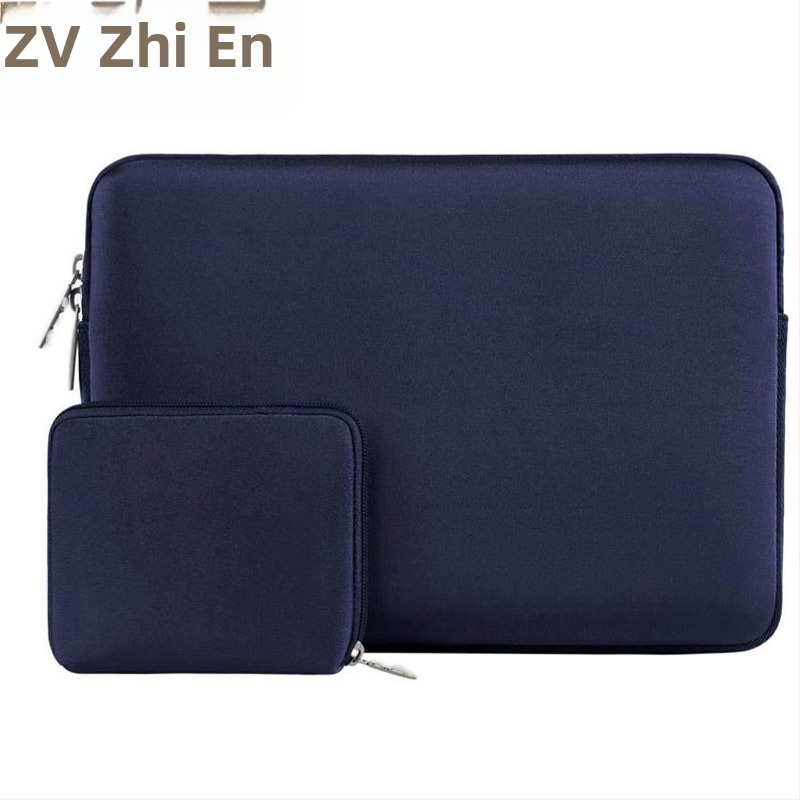 Prispôsobený set tašiek na notebook z neoprenu, veľkosti 13/14/15 palcov, jednofarebný, tlač loga k dispozícii