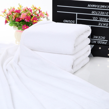 100% pamut hotel törölköző, nagy méretű, vastag, fehér, hímzett logóval