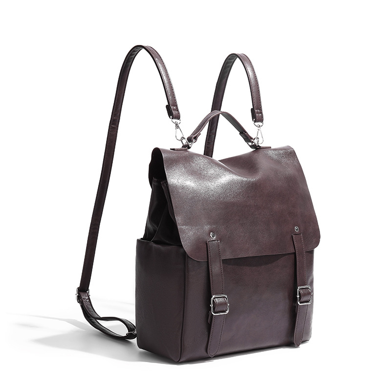 Ženski PU kožni ruksak, retro stil, kapacitet 20–35 L, za školu i putovanja, za prijenosno računalo do 8 inča