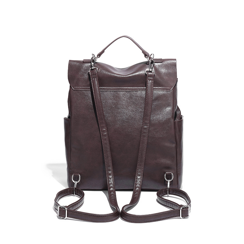 Ženski PU kožni ruksak, retro stil, kapacitet 20–35 L, za školu i putovanja, za prijenosno računalo do 8 inča
