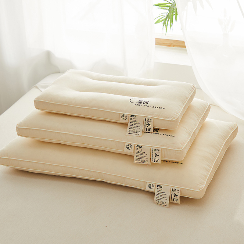 Jastuk Muji u japanskom stilu s navlakom od 100% pamuka i punjenjem od poliestera; podrška za vrat i bolji san, pogodan za djecu i odrasle.