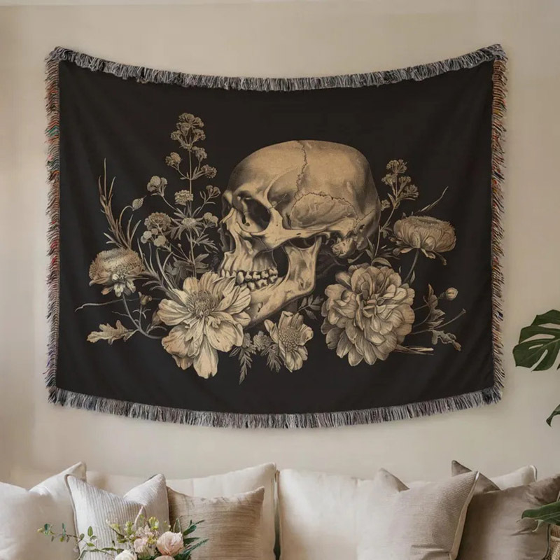 Iz tvornice mekane jacquard deke od pamuka, tapiserije, deke za kauč, vunene deke, prilagođene božićne darove